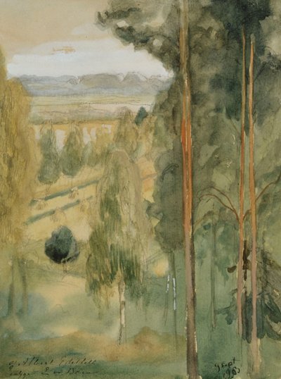 Landscape by Albert Edelfelt
