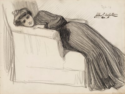 Resting Woman by Albert Edelfelt