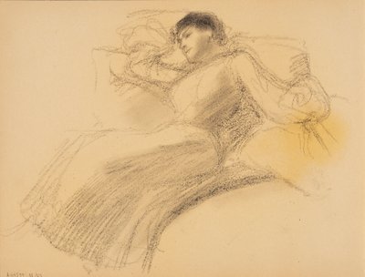 Resting Woman by Albert Edelfelt