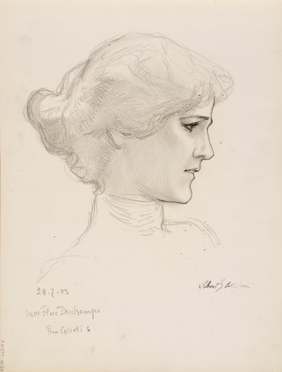 Mme Flore Deschamps by Albert Edelfelt
