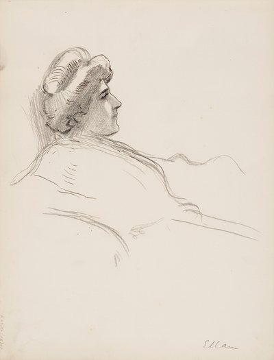 Profile of a Woman (Ellan) by Albert Edelfelt
