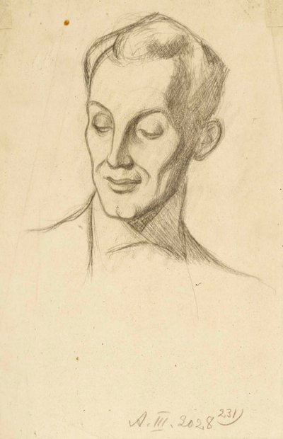 Portrait of Bruno Aspelin by Albert Edelfelt