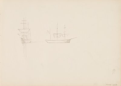 Sailing Ships by Albert Edelfelt