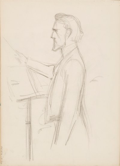 Robert Kajanus, Sketch for a Portrait by Albert Edelfelt
