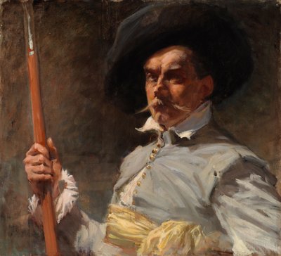 Self-Portrait in 17th Century Costume by Albert Edelfelt