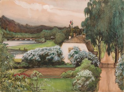 The Foreman’s House at the Saari Manor by Albert Edelfelt