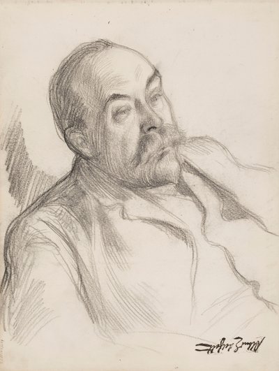 Portrait of a Man, Sketch by Albert Edelfelt