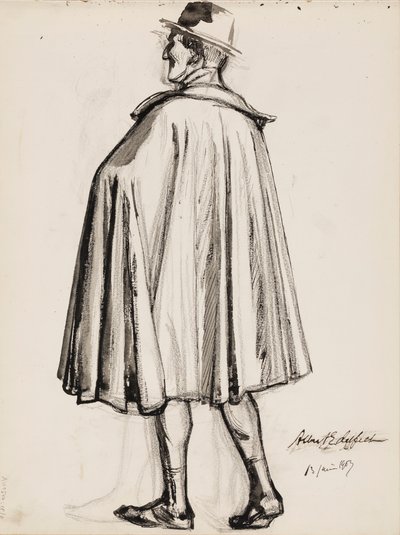 Man in a Cloak by Albert Edelfelt