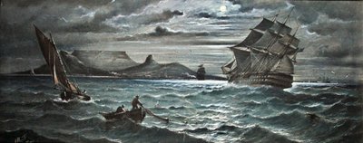 Moonlight, Capetown by Albert Ernest Markes