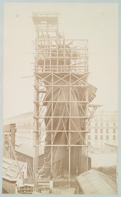 Assemblage of the Statue of Liberty, Paris by Albert Fernique