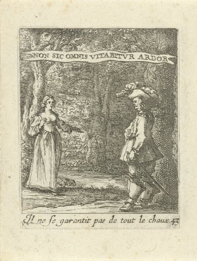 Man and Woman in Forest by Albert Flamen
