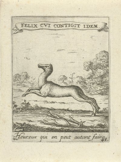 Jumping Deer by Albert Flamen