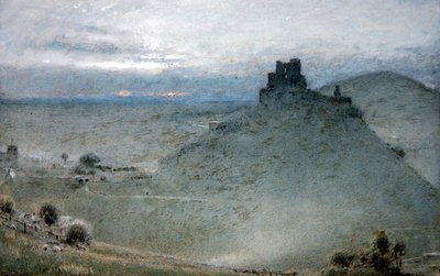 Corfe Castle by Albert Goodwin
