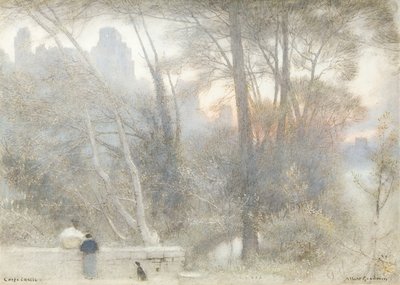 Corfe Castle by Albert Goodwin