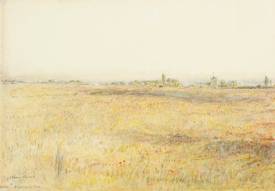 Cornfields, Hooe. Bexhill on Sea by Albert Goodwin