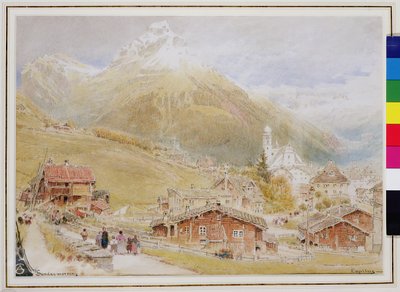Engelberg, Sunday Morning by Albert Goodwin