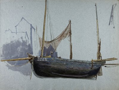 Fishing Boat 57BX by Albert Goodwin