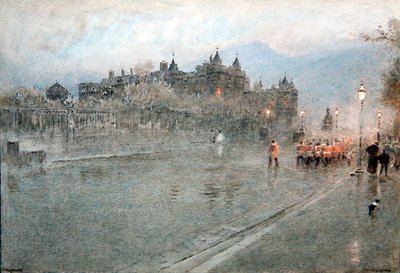 Holyrood, Edinburgh by Albert Goodwin