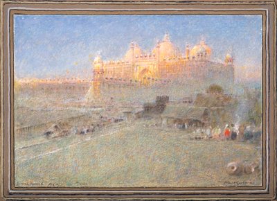Jumna Musjid, Agra, Dawn by Albert Goodwin
