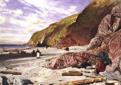 Lynmouth, Devon, the Story of the Shipwreck by Albert Goodwin