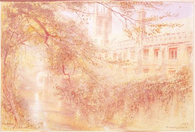 Magdalen College, Oxford by Albert Goodwin