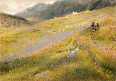 The Alpine Summer, 1874 by Albert Goodwin