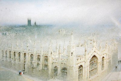 The Rain from Heaven, All Souls, Oxford by Albert Goodwin