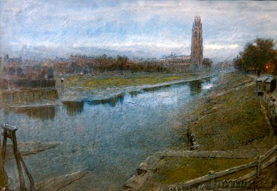 View of Boston, Lincolnshire by Albert Goodwin
