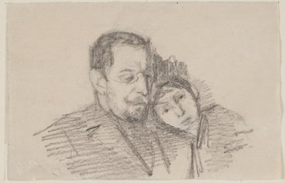 Portrait of Attorney Hartvigson and His Daughter by Albert Gottschalk