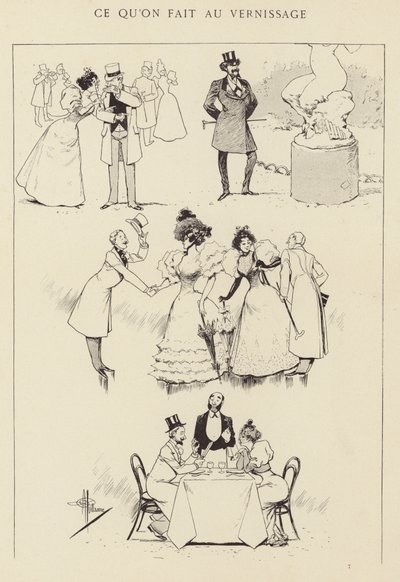 What We Do at the Vernissage by Albert Guillaume