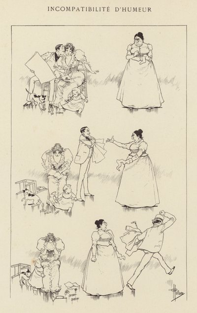 Incompatibility of Temper by Albert Guillaume