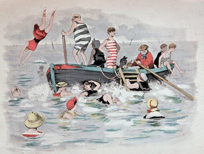 The boat of Dante in Etoile de mer. A. Guillaume. Editions Simonis Empis, Paris by Albert Guillaume