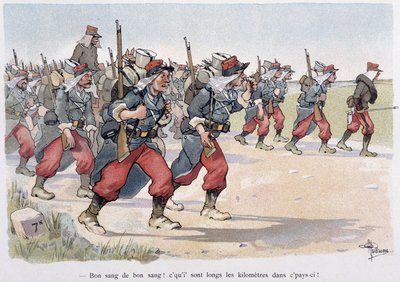 Regiment on the march - in 