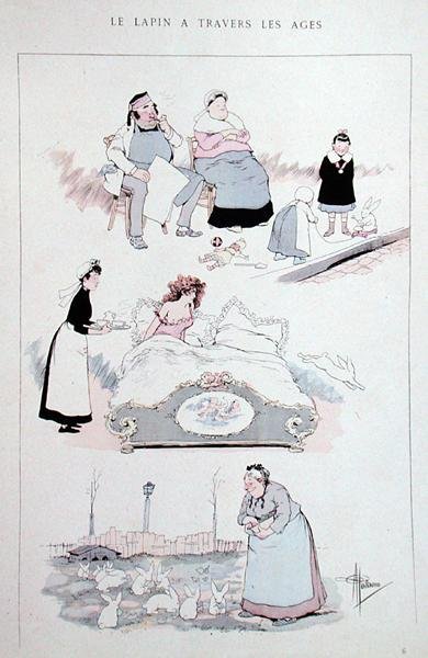 The Rabbit over the Ages, cartoon reproduced in Faut Voir, an album of the artist