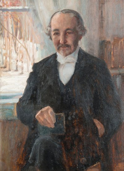 Portrait of the poet Zacharias Topelius by Albert Gustaf Aristides Edelfelt