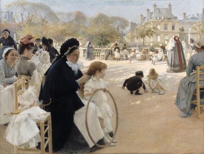 The Luxembourg Gardens, Paris by Albert Gustaf Aristides Edelfelt