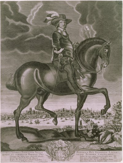 Equestrian Portrait of Oliver Cromwell, c.1655 by Albert Haelwegh