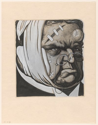 Caricature of Abraham Kuyper, after the trip to Brussels and the Heeckeren case by Albert Hahn (I)