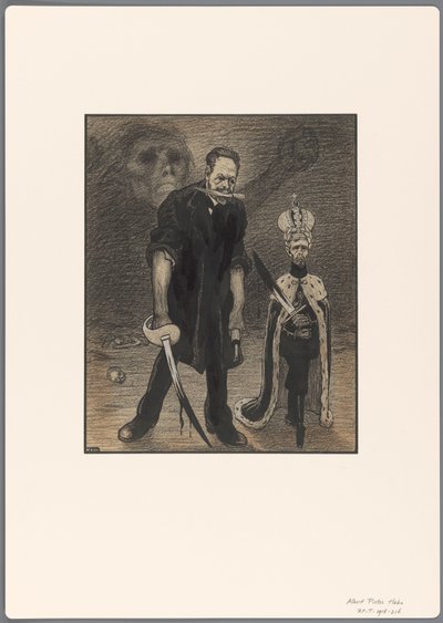 Design for a Political Cartoon: The Russian Revolution by Albert Hahn (I)