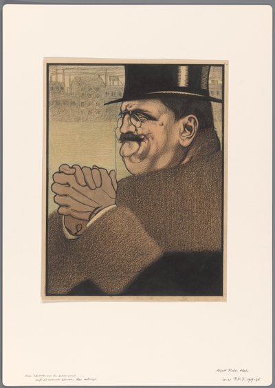Design for a Political Cartoon: The Capitalist by Albert Hahn (I)