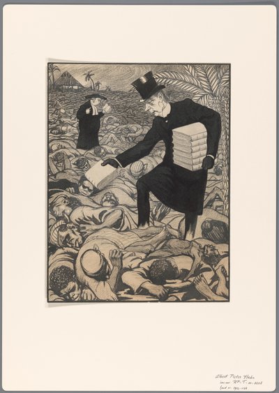 Design for a Political Cartoon on Missionary Work by Albert Hahn (I)