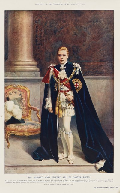 King Edward VIII as Prince of Wales by Albert Henry (after) Collings