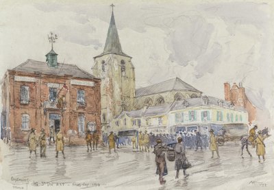Oisemont, 3rd Division Headquarters by Albert Henry Fullwood