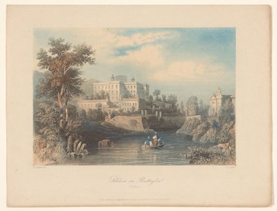 View of Castello del Catajo in Battaglia Terme Schloss zu Battaglia (Padua) (title on object) by Albert Henry Payne