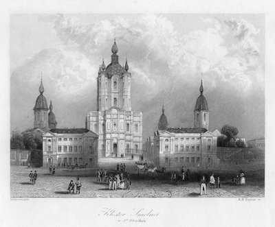 Kloster Smolnoi, near St Petersburg, Russia by Albert Henry Payne