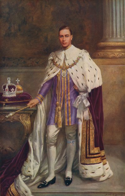 King George VI in Coronation Robes in 1936 by Albert Henry after Collings