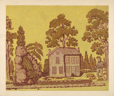 Wallpaper Used as Bandbox Covering, c. 1937 by Albert J. Levone