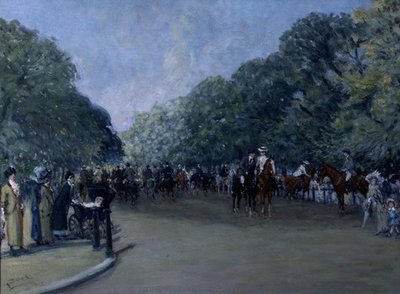 Rotten Row, Hyde Park by Albert Jnr. Ludovici