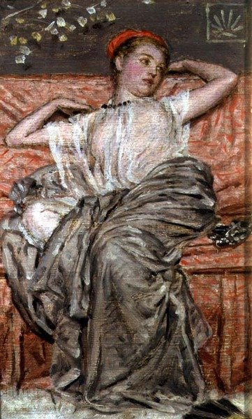 Study of a Draped Figure by Albert Joseph Moore