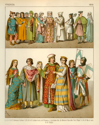 French Costume 1200 by Albert Kretschmer